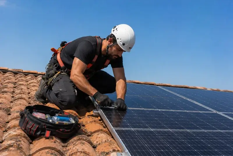 Maintenance et monitoring de panneaux solaires à Marcellaz-Albanais
