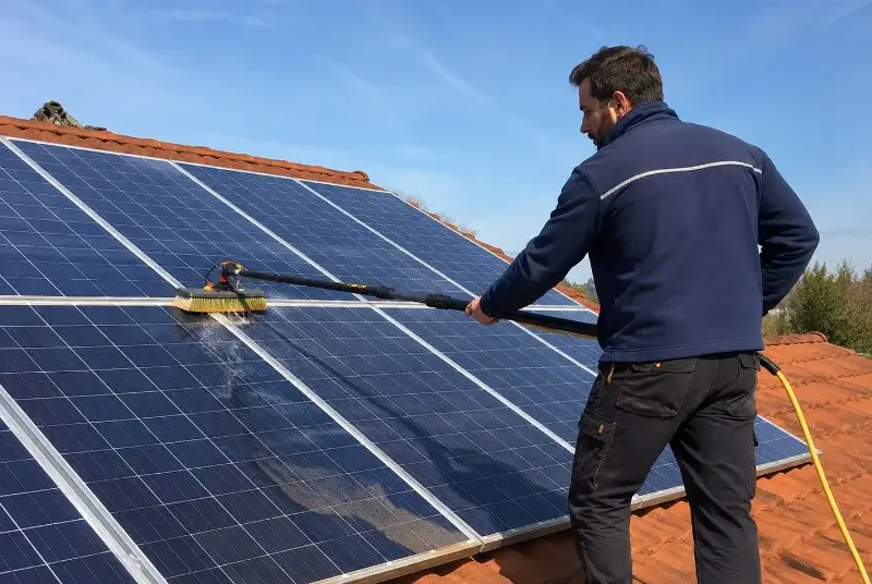 Nettoyage et entretien de panneaux solaires à Marcellaz-Albanais